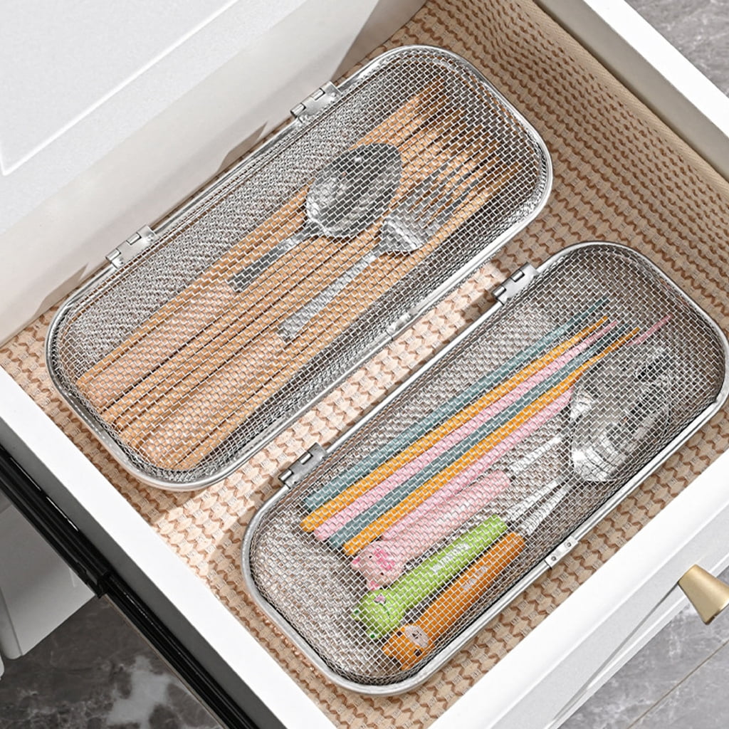 Multifuntional Dishwasher Basket Stainless Steel Texture for Home and Commercial
