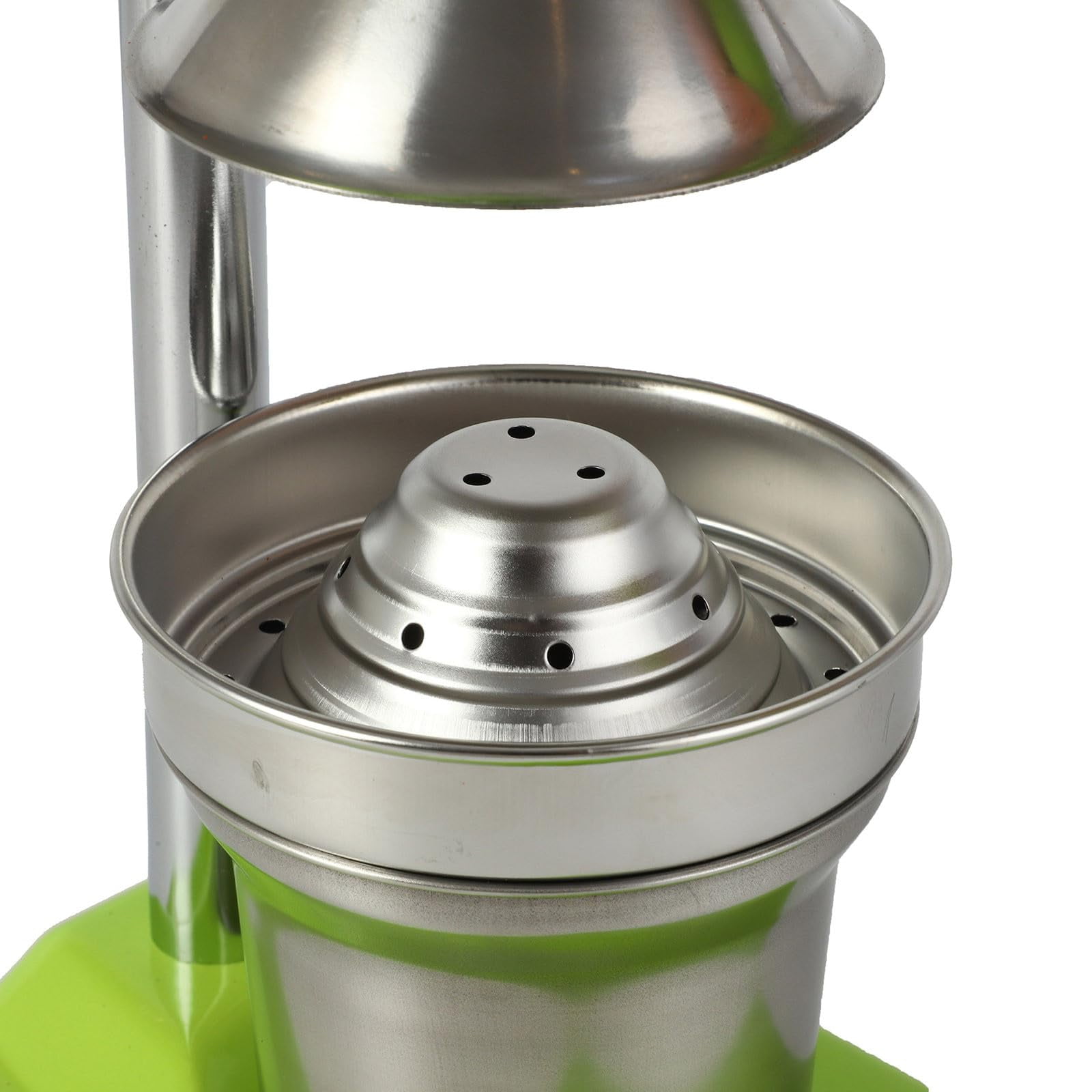 Manual Citrus Juicer, Heavy Duty Stainless Steel Lemon Orange Squeezer with Pulp Strainer, Non-Slip Base, Easy Clean Hand Press for Fresh Juice