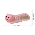 thumbnail image 3 of 100Fens Luminous Mini Worm Glow in The Dark Worm Figurine Cute Miniature Animals Ornaments for Dollhouse Fairy Garden Decoration Accessories DIY Craft Micro Landscape, 3 of 6