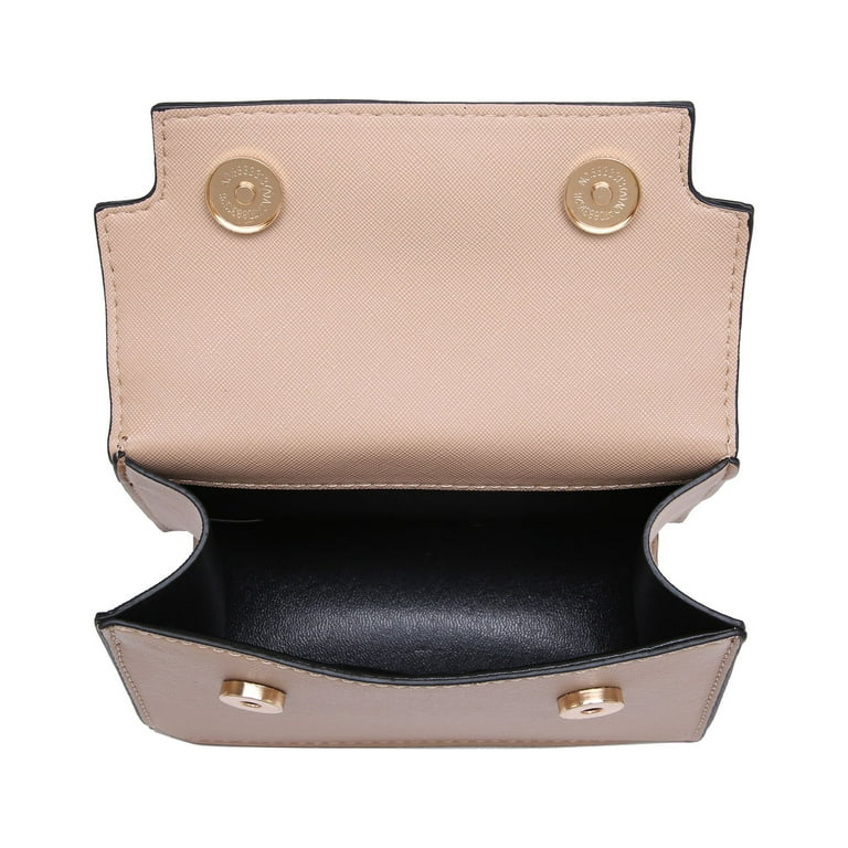 XB Womens Faux Leather Mini Satchel Crossbody Bag with
