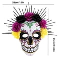 thumbnail image 3 of EVA con lazos de flores. Un accesorio imprescindible para el disfraz festivo del Día de los Muertos, la fiesta de Halloween, la fiesta de disfraces y la fiesta de disfraces., 3 of 6