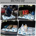 thumbnail image 3 of Qpednta Universal Trunk Liner 29"x39" All Weather Blue Turtle Cargo Mat, Non-Slip Polyester Carpet Machine Washable Dustproof Sand Mud Resistant Vehicle Interior Accessory Fits SUV Sedan Truck, 3 of 6