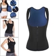 thumbnail image 4 of Sweat Entrenador de cintura Corsé Chaleco más delgado Blue_XXL XXXL SM SunniMix Chaleco de sauna para mujer, 4 of 8
