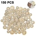 thumbnail image 1 of 2025 New ooden Buttons, 150 Pieces, Handmade Wooden Buttons, 1 of 4