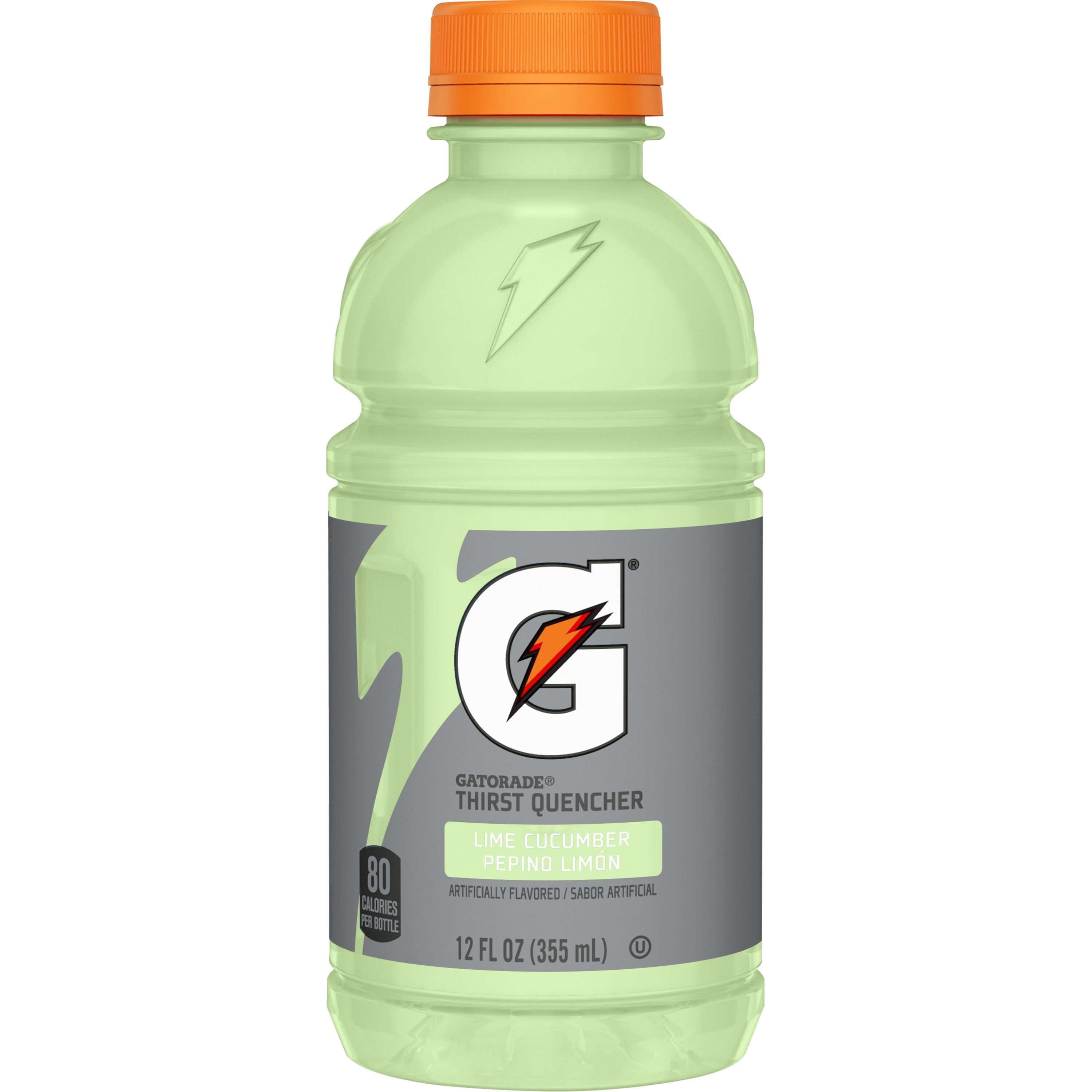 Gatorade Thirst Quencher Electrolyte Sports Drink, Lime Cucumber, 12 fl oz, 12 Count Bottles