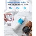 thumbnail image 3 of Waterdrop ADQ73613401 Refrigerator Water Filter, Replacement for LG® LT800P®, ADQ73613408, ADQ75795104, ADQ73613402, Kenmore 9490, 46-9490, LSXS26326S, LMXC23746S, LSXS26366S, WD-F20, Pack of 3, 3 of 9