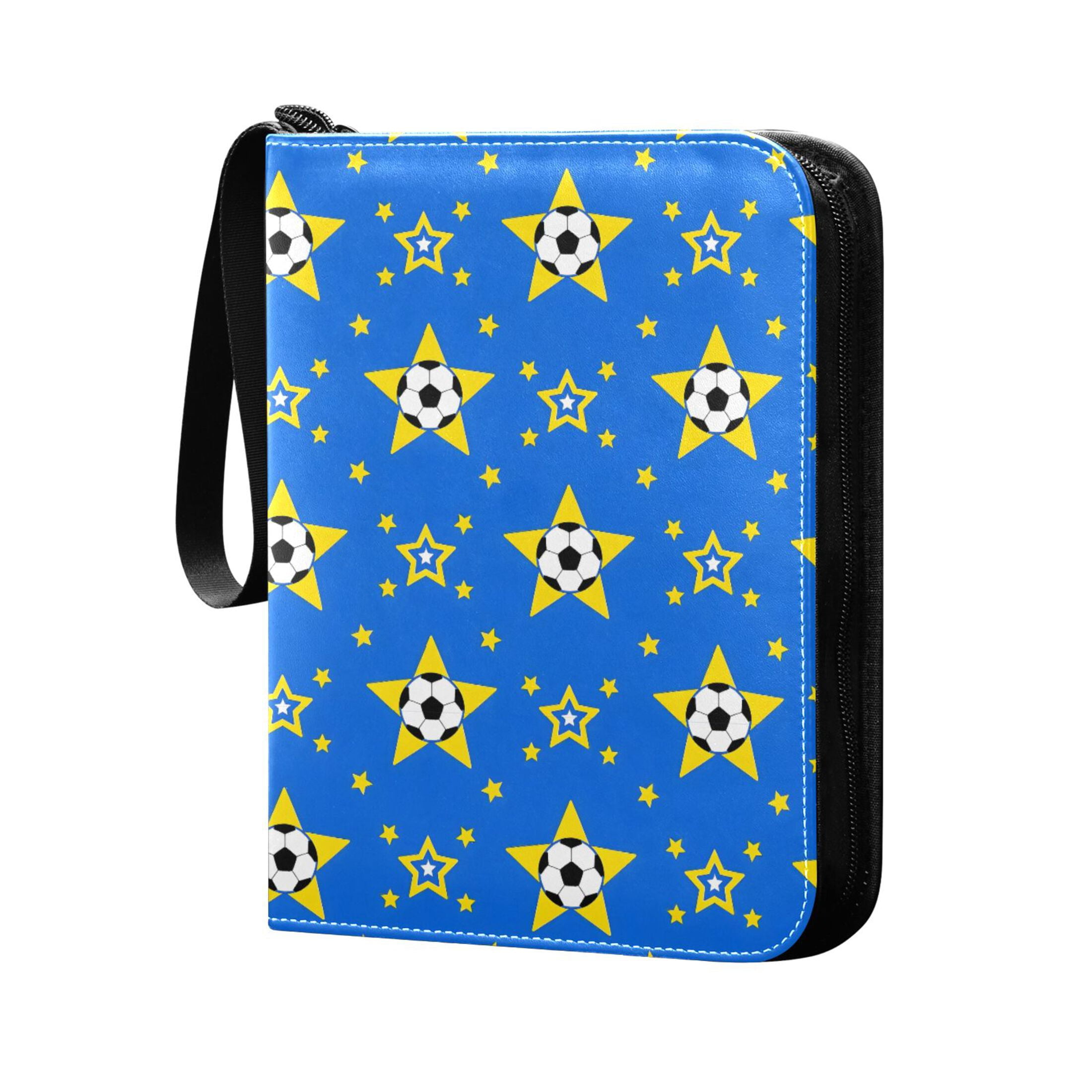 ALAZA Soccer Football Stars Trading Card Binder 4 Pocket Cards Collection Album 400 Folder Holder