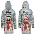 thumbnail image 3 of Merry Christmas Cavalier King Charles Spaniel Enjoys Woofmas Winter Xmas Holiday All Over Print 3D Hooded Duffle Toggle Coat Dog Lover Gifts - 02022, 3 of 6