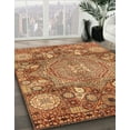 thumbnail image 2 of Ahgly Company Indoor Square Abstract Orange Abstract Area Rugs, 7' Square, 2 of 6
