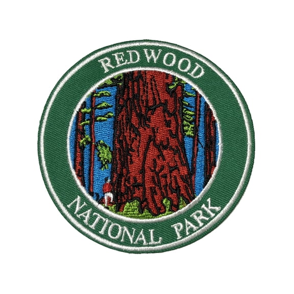 Redwood National Park Embroidered Patch Iron/Sew-On Applique Travel Souvenir