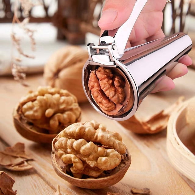 Herramienta de cascanueces de aleación | Garra de descascarillado de nuez | Abridor de nueces | Mango ergonómico antideslizante | Diseño dentado para un fácil descascarillado | Resistente a la