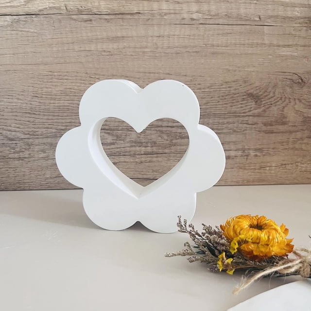 Heart Shaped Vase Test Tube Resin Casting Reusable Concrete Suitable For Desktop Decoration Kits for Beginners with for Resin Rings Silicone Work Mat Extra Large Silicone Covers for Food Storage