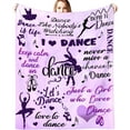 thumbnail image 1 of LHSHID Dancer Gifts Blanket Dance Life Flannel Fleece for Sofa Couch Bed Office All Season 30x40in, 1 of 6