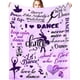 thumbnail image 1 of LHSHID Dancer Gifts Blanket Dance Life Flannel Fleece Throw Blankets for Sofa Couch Bed Office All Season 50x60in, 1 of 6