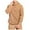 Khaki, variant on Men's Windbreakers Man Solid-Color Plush Multi-Pocket Zipper Outdoor Sports Charging Warm Long Sleeve Hooded Outwear Jacket Windbreaker Front-Zip Jacket Gray 2XL