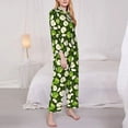 thumbnail image 3 of Daiia Green Fruit for Women's Long-Sleeved Pajama Set – Soft & Comfortable Sleepwear Button-Up Pajamas Cozy Lounge Wear-XX-Large, 3 of 7