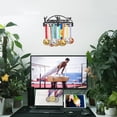thumbnail image 7 of DIY Medal Hanger Display Holder Sports Medals Display Rack Wall Mount Iron Ribbon Hook Hanger Decor Awards Holder Storage Rack for Medal Display for Athletes and Kids DIY, 7 of 7