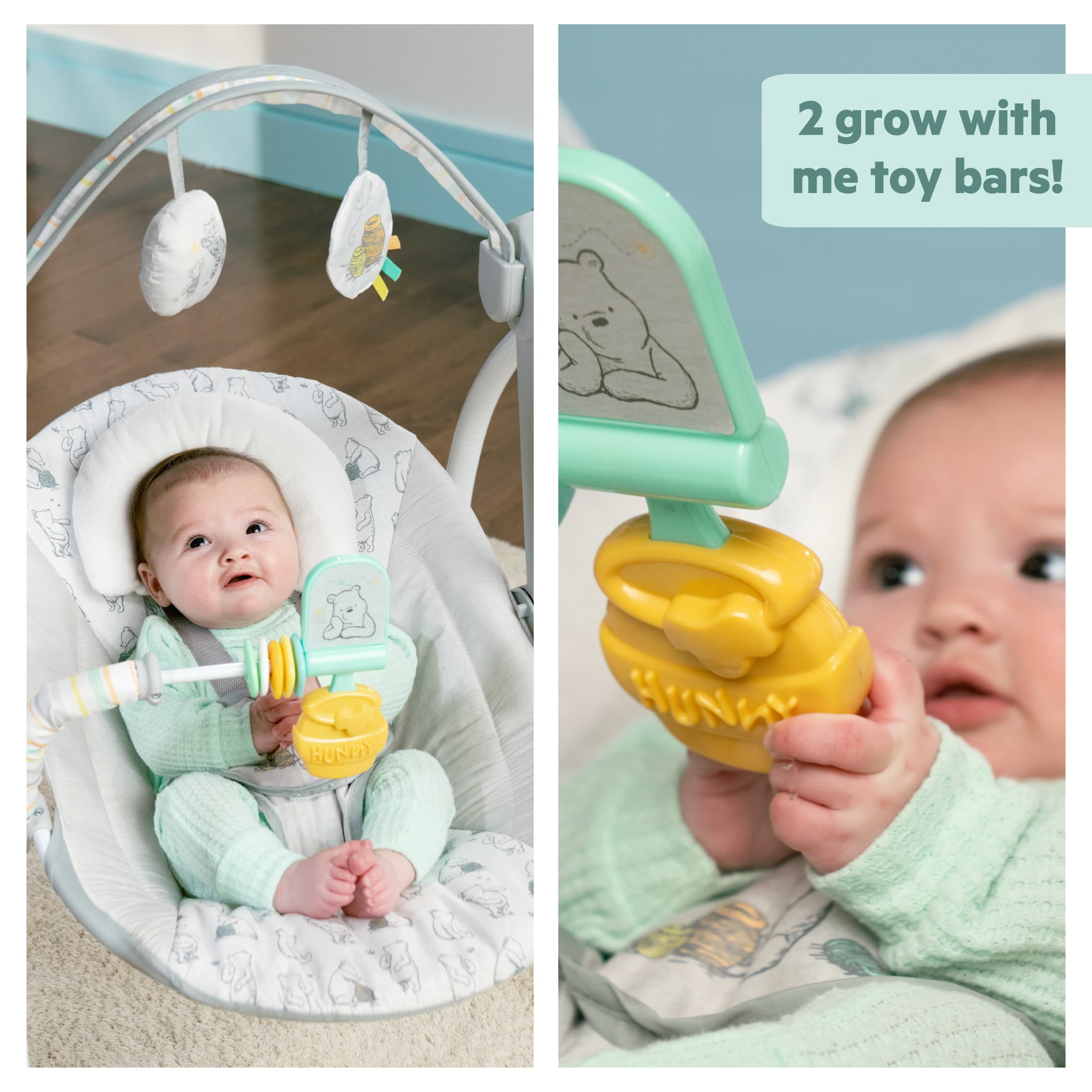 Bright Starts Disney Baby Winnie the Pooh Milestone Swing, Unisex, Newborn