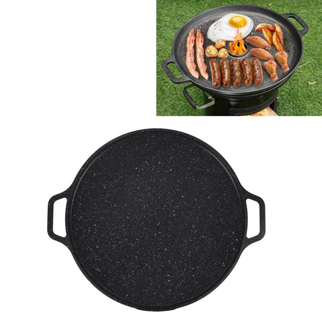 Poêle à Griller pour Cuisinière, Poêle à Griller en Alliage d'Aluminium pour BBQ Type 1, Type 2