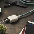 thumbnail image 5 of 360 Electrical Habitat Braided USB Extension Cord With 4.8A 4-Port USB (Poppy Fields, 6'), 5 of 42