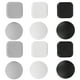 thumbnail image 1 of Juego de 12 protectores de manijas anticolisión, topes de puerta autoadhesivos de silicona, 1 of 8