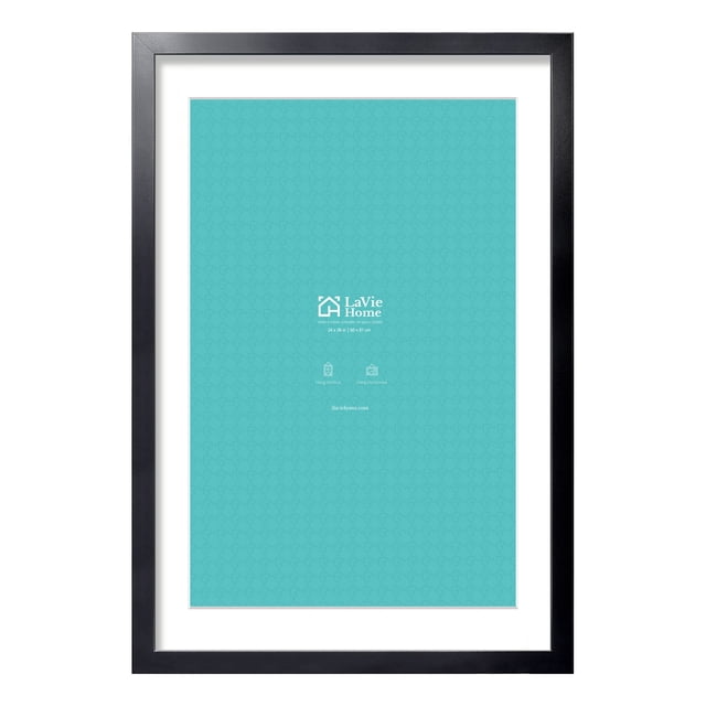 Marco de póster LaVie Home, 24 x 36 cm, negro para fotos de 20 x 30 cm