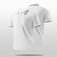 thumbnail image 2 of Men's Short Sleeve Shirt - Business Fashion with Standing Collar and Colour Block Design, 2 of 4