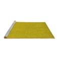 thumbnail image 2 of Ahgly Company Machine Washable Indoor Round Oriental Yellow Modern Area Rugs, 8' Round, 2 of 4