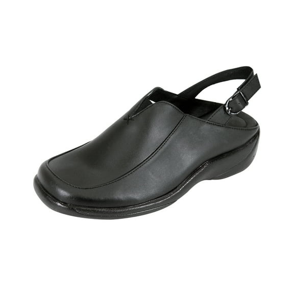 24 HOUR COMFORT Ingrid Wide Width Comfort Shoes For Work and Casual Attire BLACK 10.5
