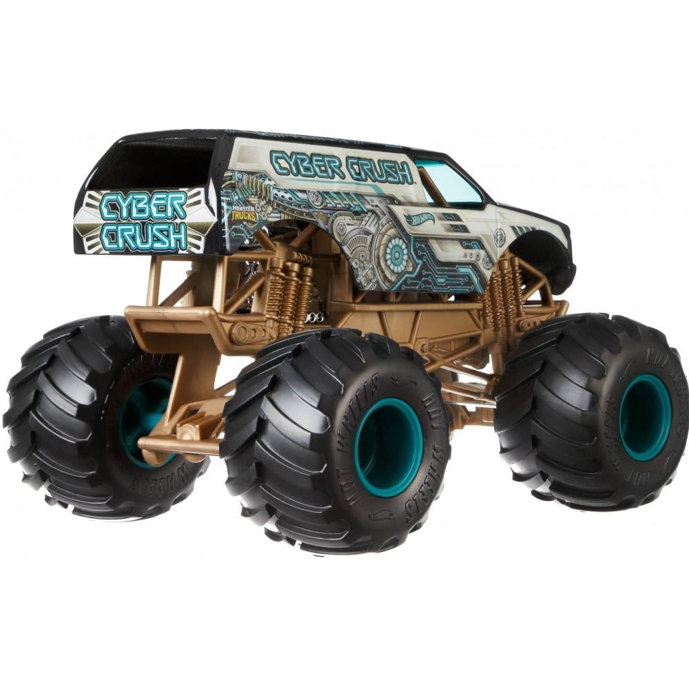 Hot Wheels Monster Trucks 1:24 Scale Cyber Crush Vehicle