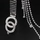 thumbnail image 5 of Cinturón de cadena de cristal Cadena de cintura con diamantes de imitación para mujer Regalo de cadena con junta tórica, 5 of 5