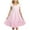 Pink, variant on Boho Maxi Dress Spaghetti Strap Little Girls Dresses Linen Ruffle Sleeveless Casual Dress Kids Summer Beach Clothes Sundress vestidos de primera comunión niña 16