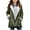 Army Green, variant on Winter Coats for Girl Warm Fleece Jackets Button Down Sherpa Hooded Parka Peacoat Purple 8 Years