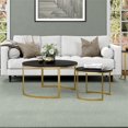 thumbnail image 3 of Henn&Hart Canada Table Basse Moderne en Métal et MDF en Laiton/grain Noir, 3 of 9
