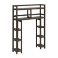 thumbnail image 1 of Espresso Finish 2 Tier Solid Wood Over Toilet Organizer, 1 of 1