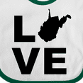 thumbnail image 4 of Inktastic Love West Virginia Boys or Girls Baby Bib, 4 of 4