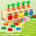 thumbnail image 2 of Juguetes Montessori para niños pequeños de 1, 2 y 3 años, caja de clasificación de colores y formas de madera, juguetes de aprendizaje temprano para más de 12 meses, 2 of 5