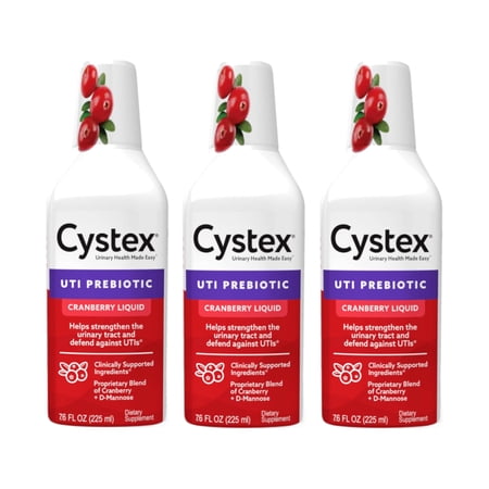 Cystex Cranberry Liquid Complex  Urinary Health  7.6 oz  3 Pack