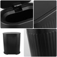 thumbnail image 3 of CRILSTYLEO Bote De Basura Plástico Negro Con Para Baños Espacios Reducidos, 3 of 8
