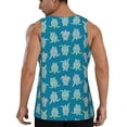 thumbnail image 3 of Easygdp Sea Turtle Men's Tank Top, Sleeveless Muscle T Shirts, Breathable, Quick-Dry, Loose for Gym, Running, Fitness - XX-Large, 3 of 9