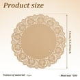 thumbnail image 6 of AEVXKHI 200 34cm Round Lace Paper Place Mats, Decorative Paper Doilies, Sheets Paper Table Pads, Paper Table Mats for Food Cakes Crafts Party Weddings Tableware Decoration, 6 of 10