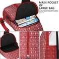 thumbnail image 4 of Sling Backpack,Red Christmas Knitted Pattern Crossbody Bag with Water Bottle Holder,Waterproof Sling Bag for Men/Women with Chest Phone Holder for Hiking,Travel, 4 of 6