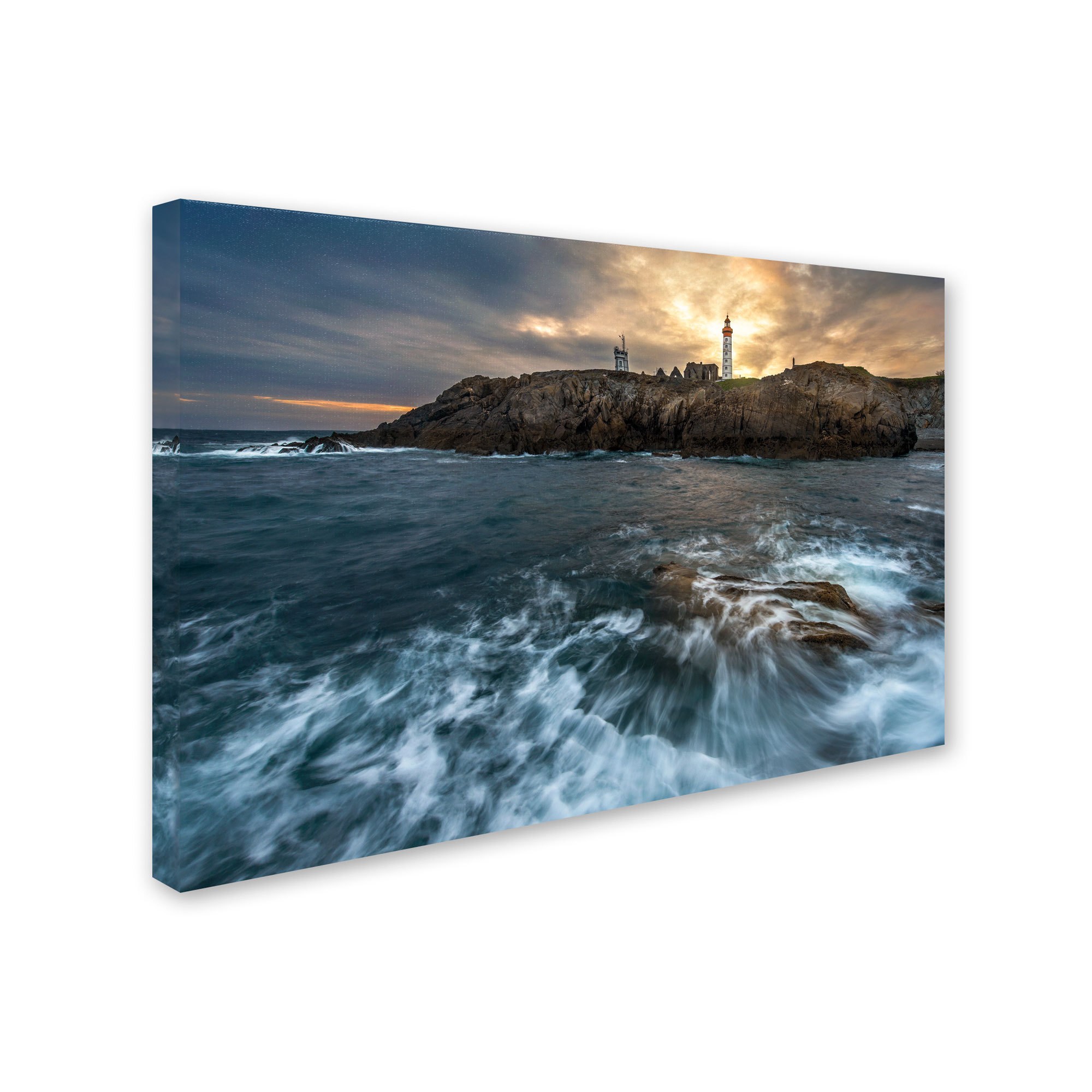 Trademark Fine Art "The Lighthouse" Canvas Art by Mathieu Rivrin