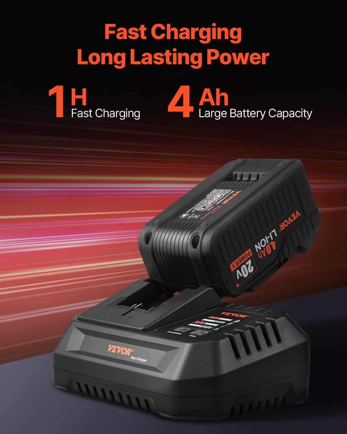 Tool Combo Kit Max 20V Cordless 2-Tool Power Combo Kit with 1/2 in Impact Drill, 1/4 in Impact Driver, Brushless Motor, Adjustable Torque, 2 x 4.0Ah Lithium Batteries, Fast Charger