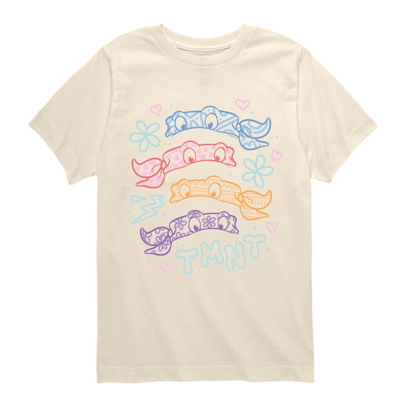 Teenage Mutant Ninja Turtles - Mask Grid - Youth Boys Short Sleeve Graphic T-Shirt