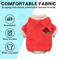 thumbnail image 4 of TELOLY Kitten Clothes,Polyester Dog Clothes for Small Dogs for 8.82-11.02 Lbs for Cats and Dogs,Autumn and Winter Warm Watermelon Girl Dog Clothes,Red,Xl, 4 of 6