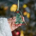 thumbnail image 4 of Adorno navideño THDZS de cristal de 8 cm para colgar en forma de árbol, 4 of 7