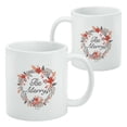 thumbnail image 2 of Be Merry Christmas Wreath White Mug, 2 of 5