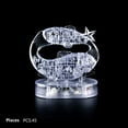 thumbnail image 1 of 3D Crystal Puzzle Jig-saw Clear Twelve 12 Constellation Astrolog Flash LED Light, 1 of 3