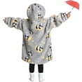 thumbnail image 2 of Drtj Kids Oversized Wearable Blanket Hoodie, Super Soft Warm Comfortable Sweatshirt Pullover Wearable Blanket for Boys Girls，Panda, 3-6Y, 2 of 9